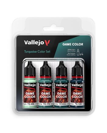 Vallejo Maling Game Color: Turquoise Color Set   Colors 18ml