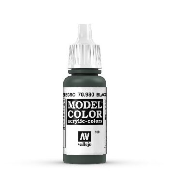 Vallejo Maling Model Color: Black Green 17ml