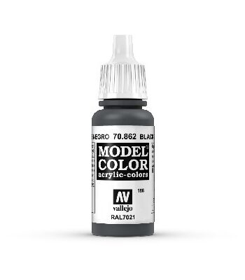 Vallejo Maling Model Color: Black Grey 17ml