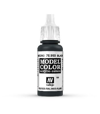 Vallejo Maling Model Color: Black 17ml