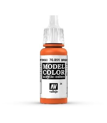 Vallejo Maling Model Color: Bright Orange 17ml