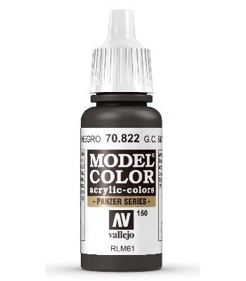 Vallejo Maling Model Color: German Camouflage Black Brown 17ml