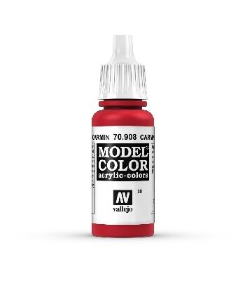 Vallejo Maling Model Color: Carmine Red 17ml