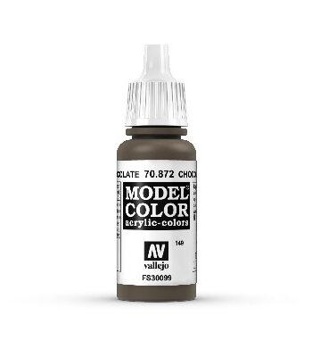 Vallejo Maling Model Color: Chocolate Brown 17ml
