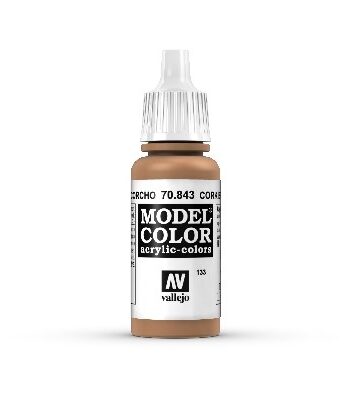 Vallejo Maling Model Color: Cork Brown 17ml