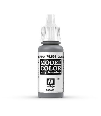 Vallejo Maling Model Color: Dark Sea Grey 17ml