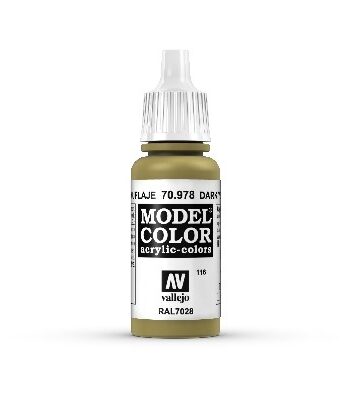 Vallejo Maling Model Color: Dark Yellow 17ml