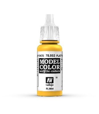 Vallejo Maling Model Color: Flat Yellow 17ml