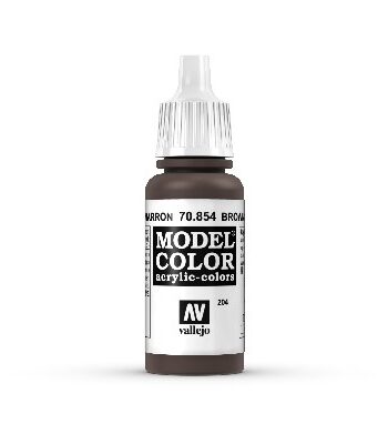 Vallejo Maling Model Color: Glaze Brown Glaze 17ml