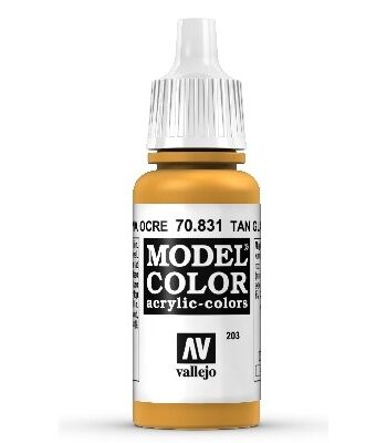 Vallejo Maling Model Color: Glaze Tan Glaze 17ml