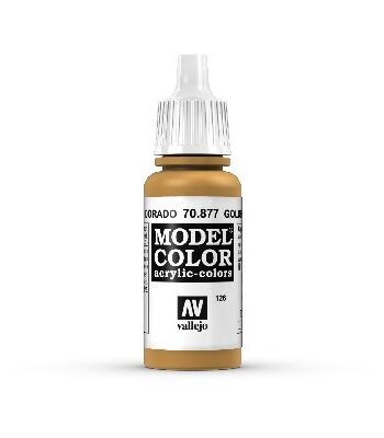 Vallejo Maling Model Color: Gold Brown 17ml