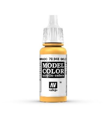 Vallejo Maling Model Color: Golden Yellow 17ml