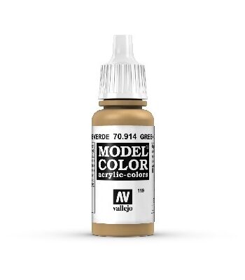 Vallejo Maling Model Color: Green Ochre 17ml