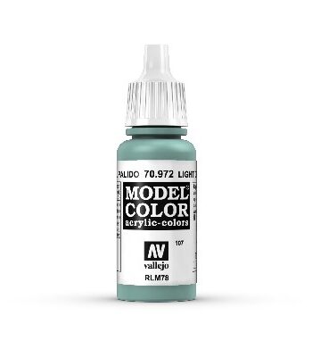 Vallejo Maling Model Color: Light Green Blue 17ml