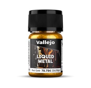 Vallejo Maling Model Color: Liquid Gold Red Gold  Alcohol Based  35 Ml