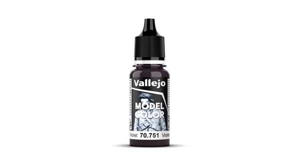 Vallejo Maling Model Color: Matt 054 Black Violet 18ml
