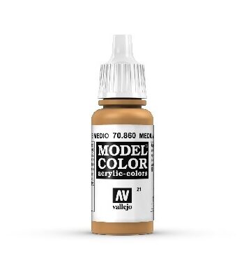 Vallejo Maling Model Color: Medium Flesh Tone 17ml