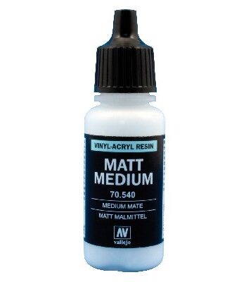 Vallejo Maling Model Color: Medium Matt Medium 17ml