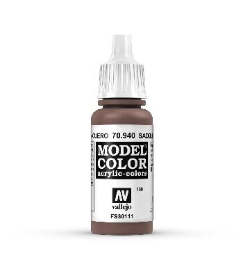 Vallejo Maling Model Color: Saddle Brown 17ml
