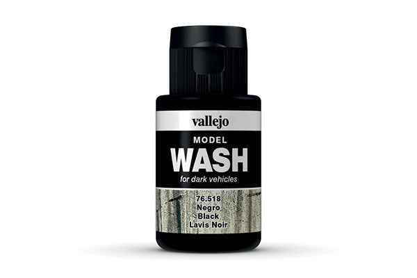 Vallejo Maling Model Color: Wash Black  35 Ml