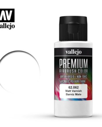 Vallejo Premium Airbrush Color: Matt Varnish 60ml