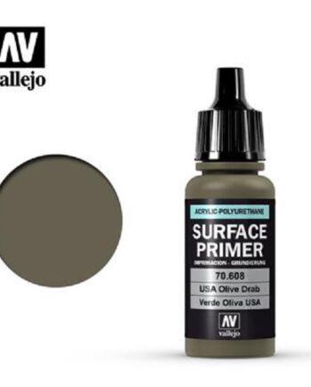 Vallejo Primer  Acrylic-polyurethane :      Olive Drab  17 Ml