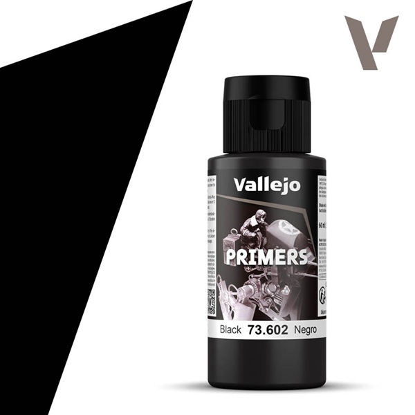 Vallejo Surface Primer  Acrylic-polyurethane : Black Primer  60 Ml