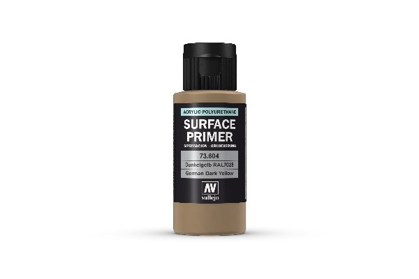 Vallejo Surface Primer  Acrylic-polyurethane : Ral 7028 German Dark Yellow  60 Ml