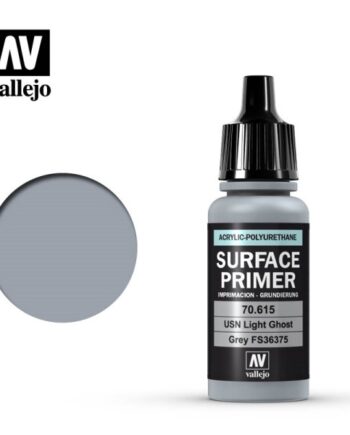 Vallejo Surface Primer  Acrylic-polyurethane : Usn Light Ghost Grey  17 Ml