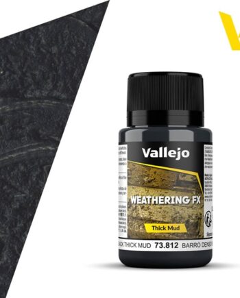 Vallejo Weathering Effects: Black Mud  40 Ml