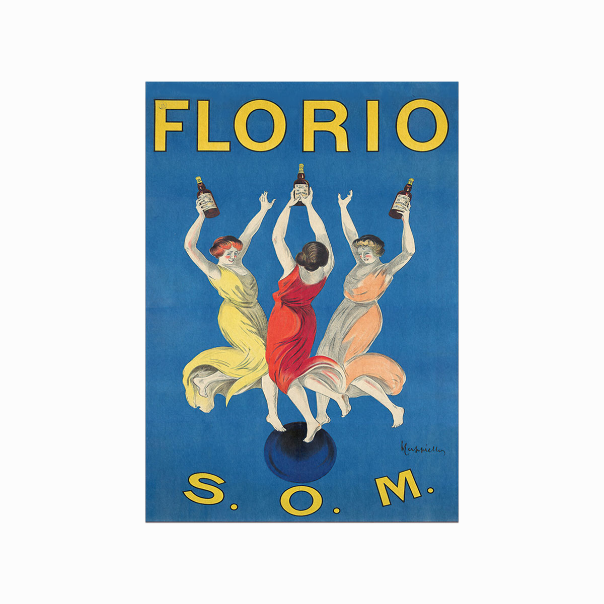 Vintage Plakat Florio Som