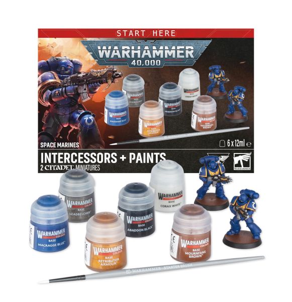 Warhammer Colour Space Marines: Intercessors Paint Set 57170101002
