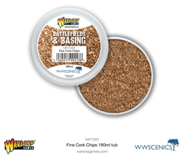 Warlord Scenics: Fine Cork Chips 180ml