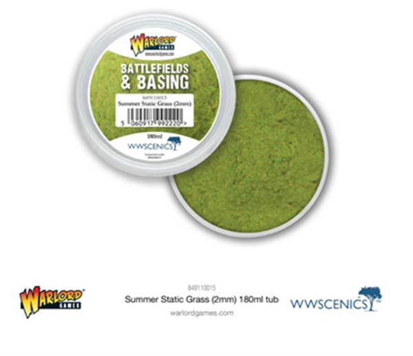 Warlord Scenics: Summer 2mm Static Grass 180ml