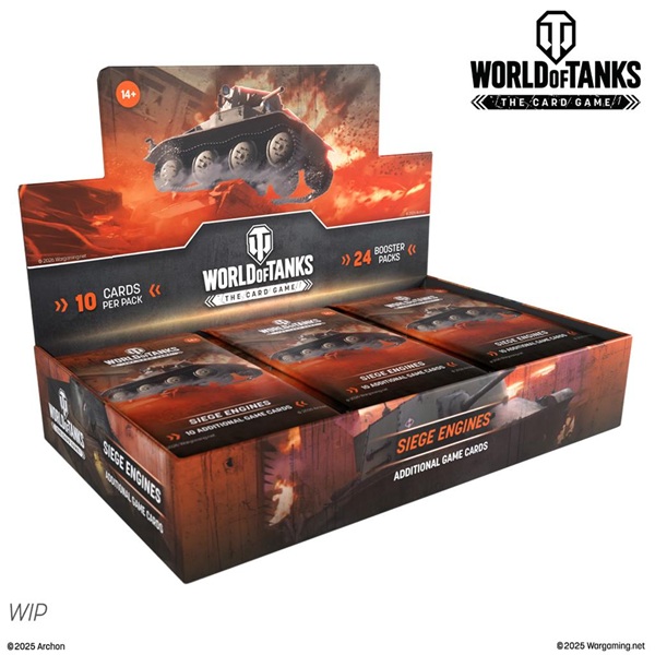 World Of Tanks Card Game  Tcg : Siege Engines Booster Display  Box Med 24 Pakker