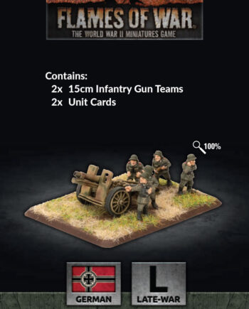 Wwii German 15cm Infantry Gun Platoon  X2