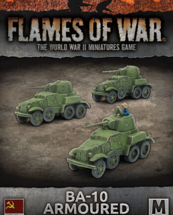 Wwii Soviet Ba-10 Armoured Car Platoon  X3