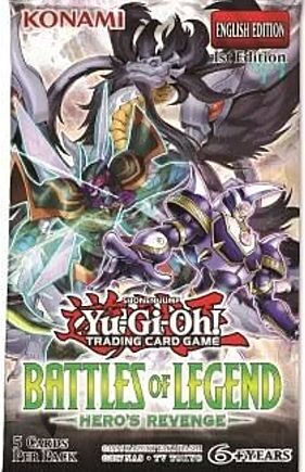 Yu-gi-oh  Booster Pakke Battles Of Legend: Hero   Revenge Booster Display Box Med 24 Pakker