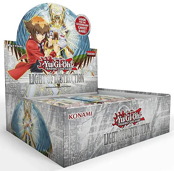 Yu-gi-oh Booster Pakke Light Of Destruction Unlimited Booster Display Box Med 24 Pakker