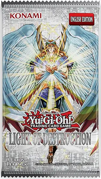 Yu-gi-oh Booster Pakke Light Of Destruction Unlimited Booster Pack